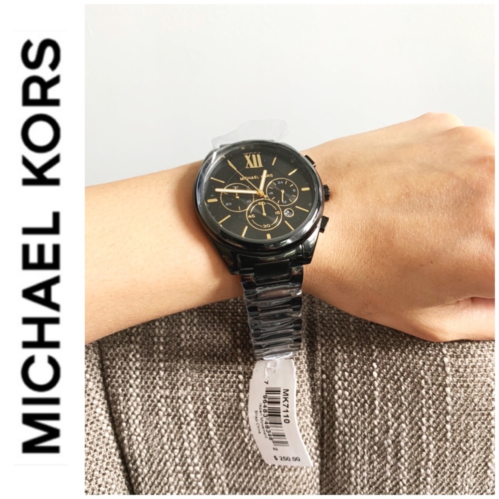 NWT authentic unisex MK chrono watch black - Picture 4 of 4